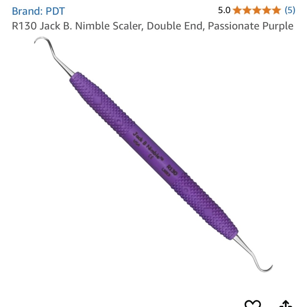 Set of TWO SCALERS-Paradise dental technologies (PDT) Jack B. Nimble® Scaler
